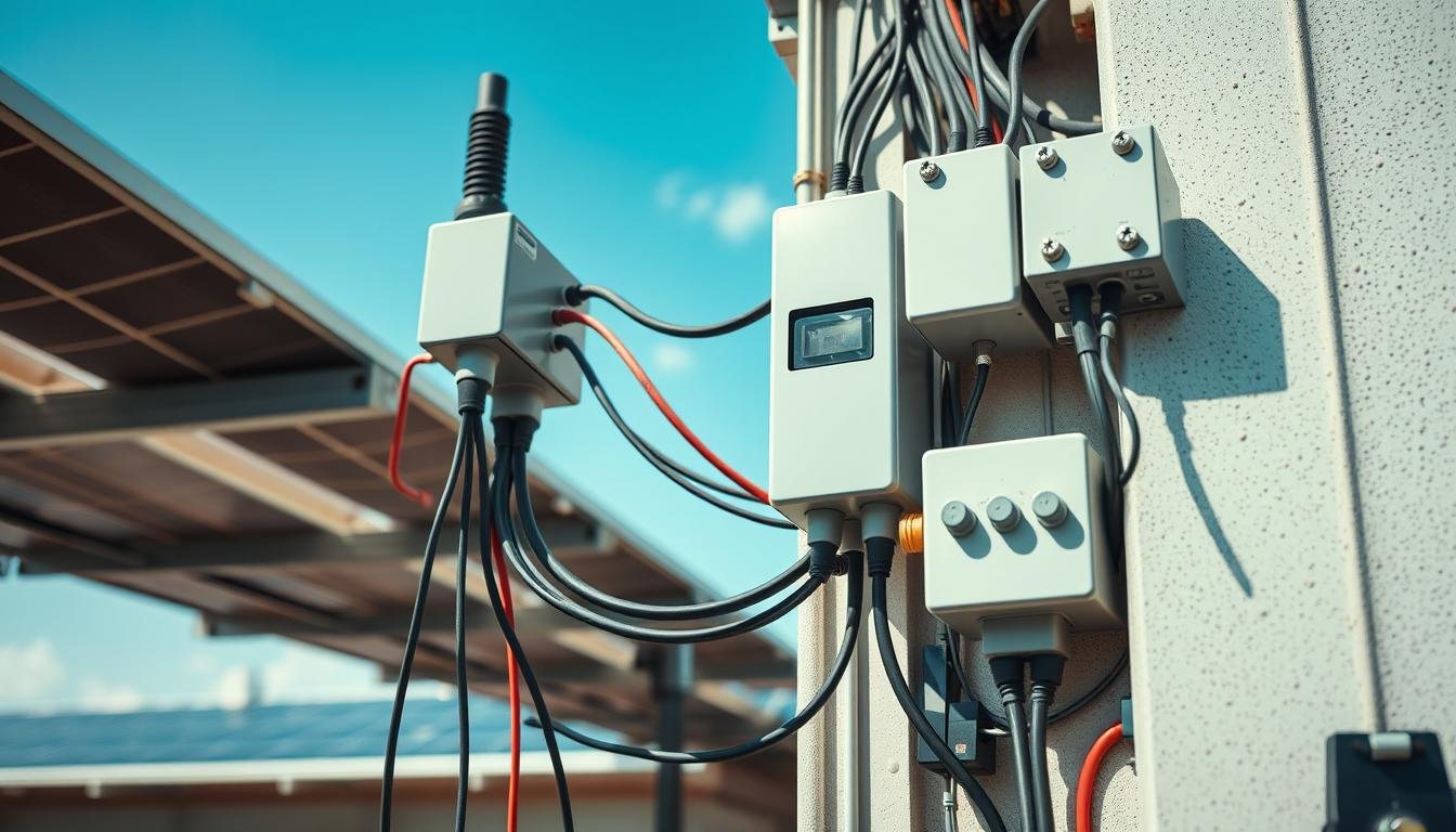Elektrische Verkabelung photovoltaikanlage