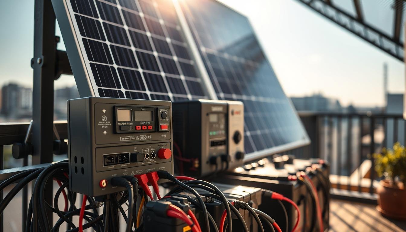 Mini-Solarkraftwerk Systemtest und Inbetriebnahme