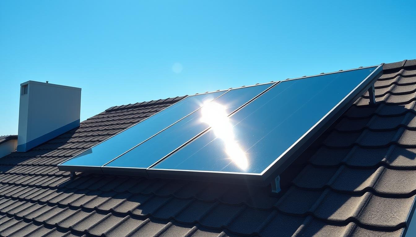 Solarthermie-Kollektor Dachausrichtung