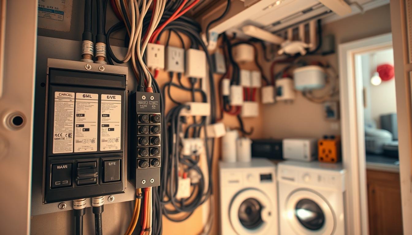 Stromführung und Geräte im Haus