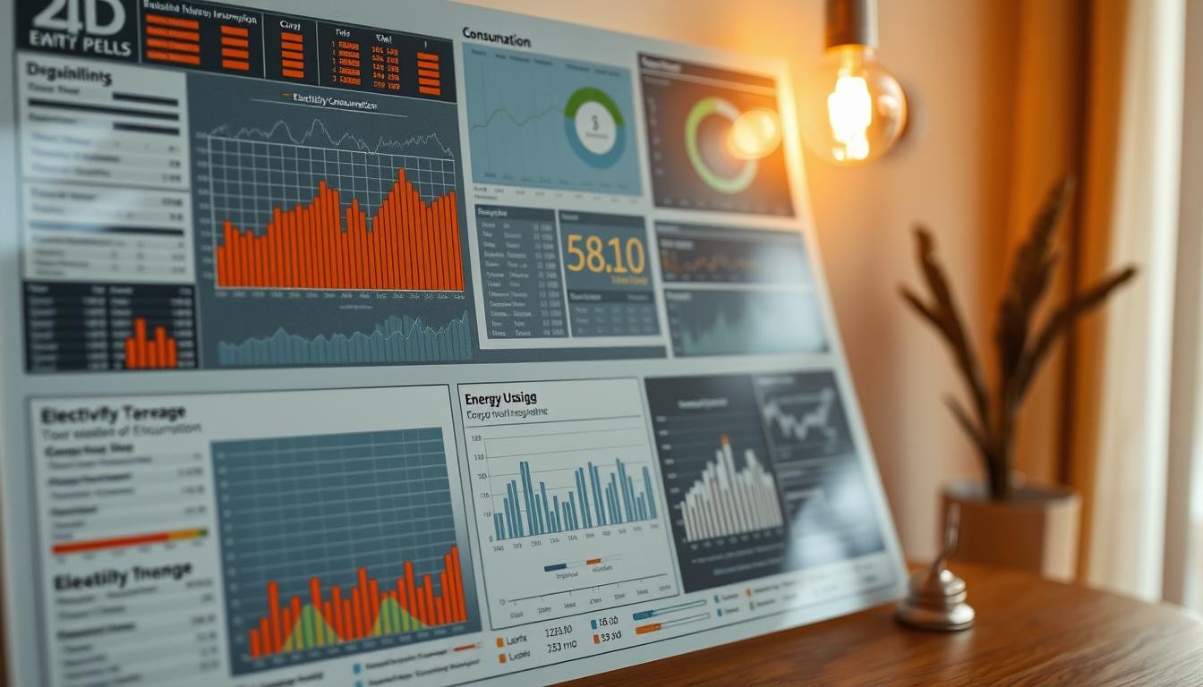 Stromverbrauchsberechnung visualisiert