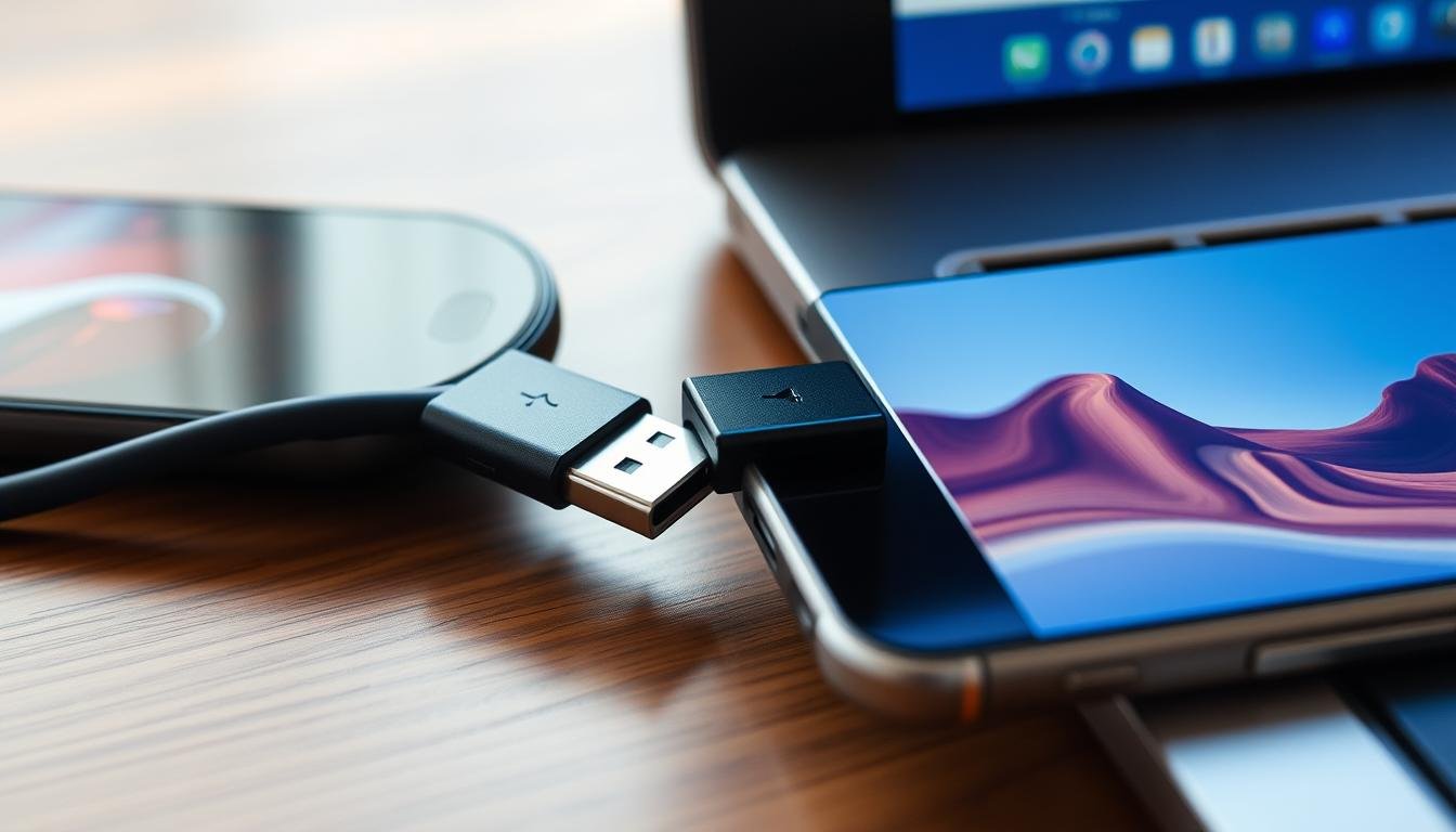 USB-Verbindung Smartphone und Computer
