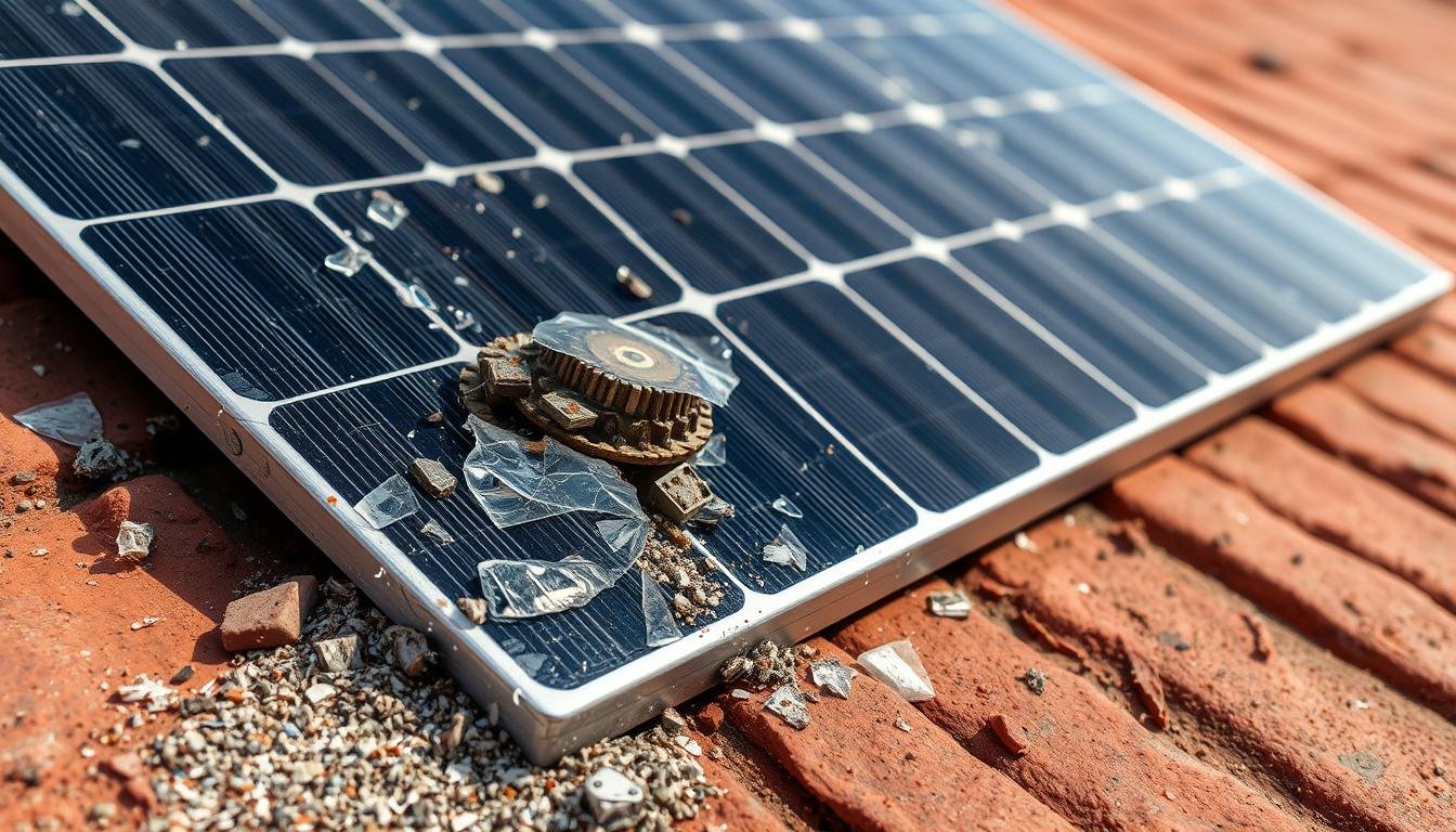 Solarmodul mechanische Schäden Fehlerbehebung