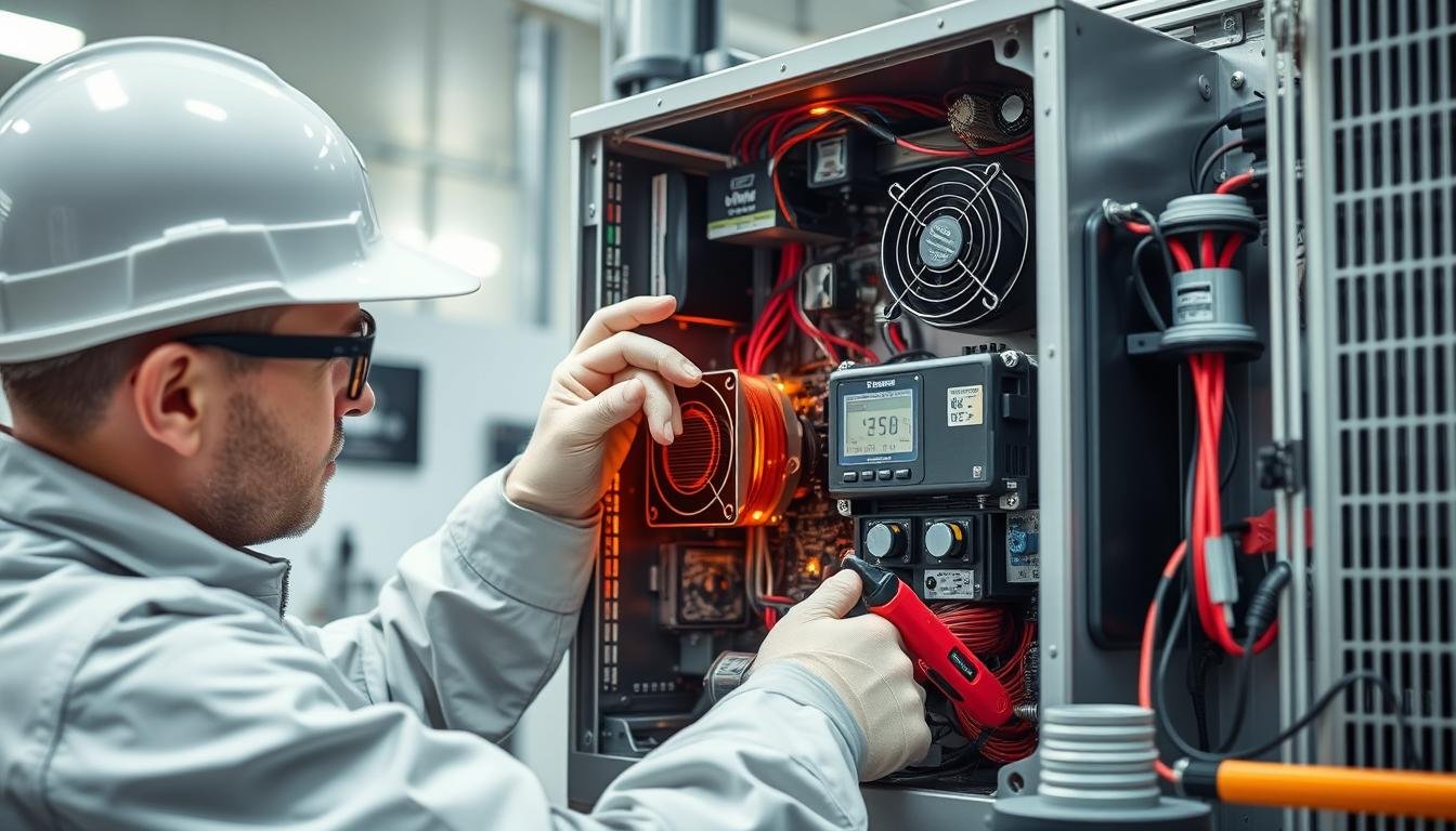 Wechselrichter Wartung gegen Temperaturprobleme