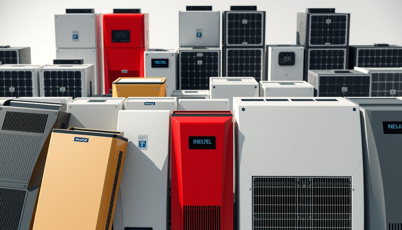design von solarwechselrichtern verschiedener hersteller