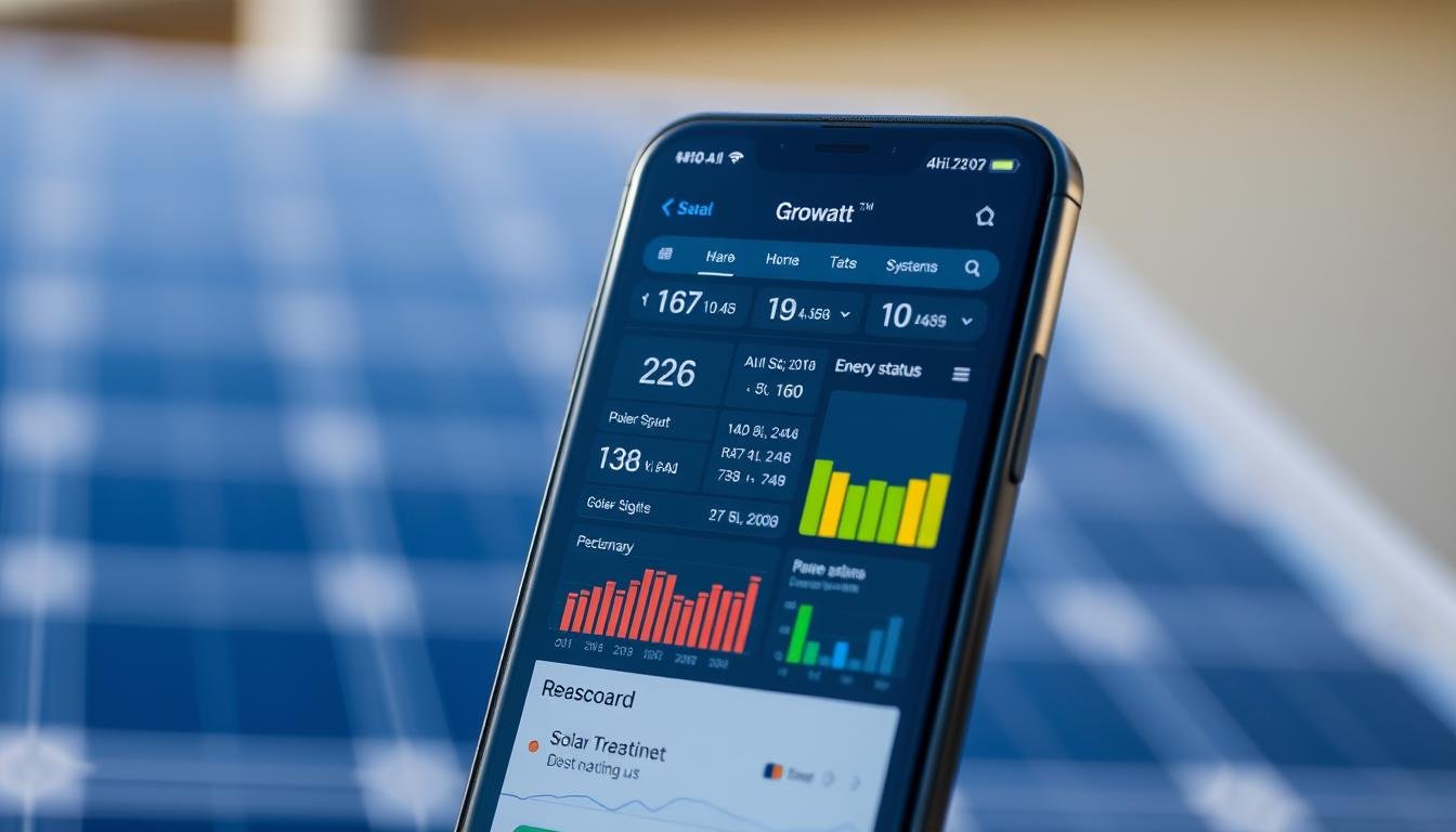 solarmonitoring mit growatt app dashboard